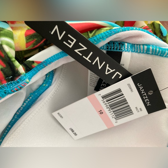 NWT ladies one piece tropical swimsuit by Jantzen - Picture 4 of 5